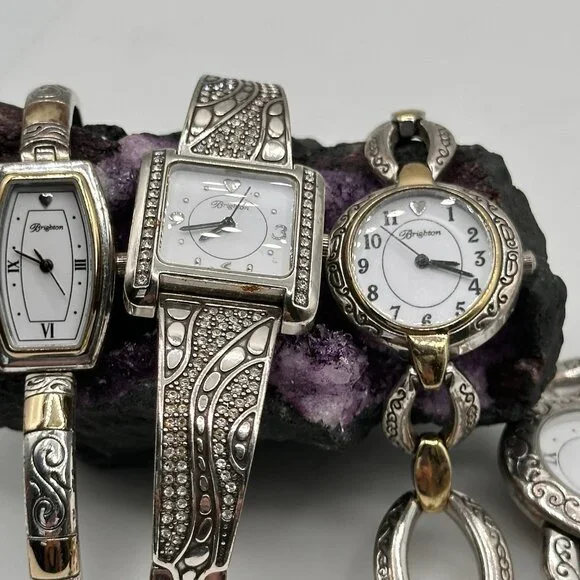 Brighton Watch Lot 4 San Dimas Linx Alta Venezia Silver Gold Plated Part Repair - Picture 2 of 16